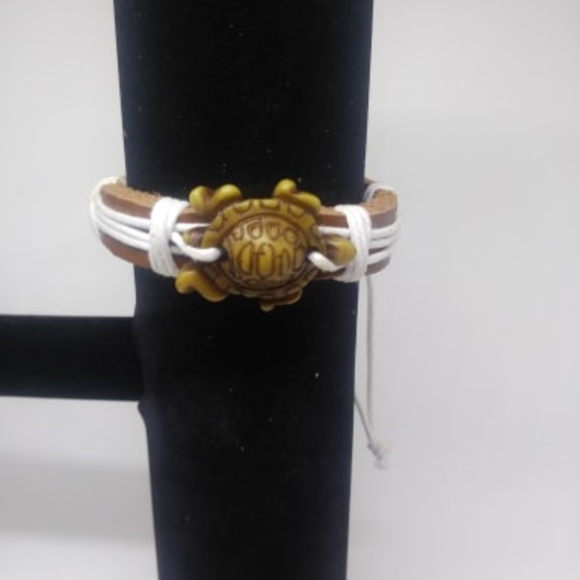 Other - New unisex Leather Turtle Bracelet